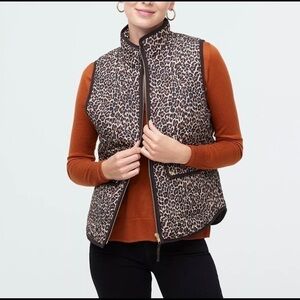 J.Crew Leopard print vest